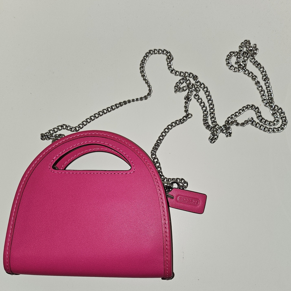 Coach Pink Top Handle Card Case - Picture 3 of 3